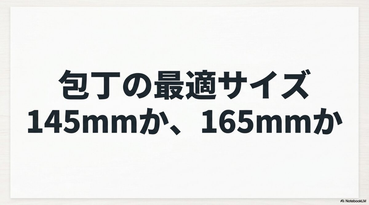 包丁145mmと165mmのどちらが使いやすいかを比較する導入画像