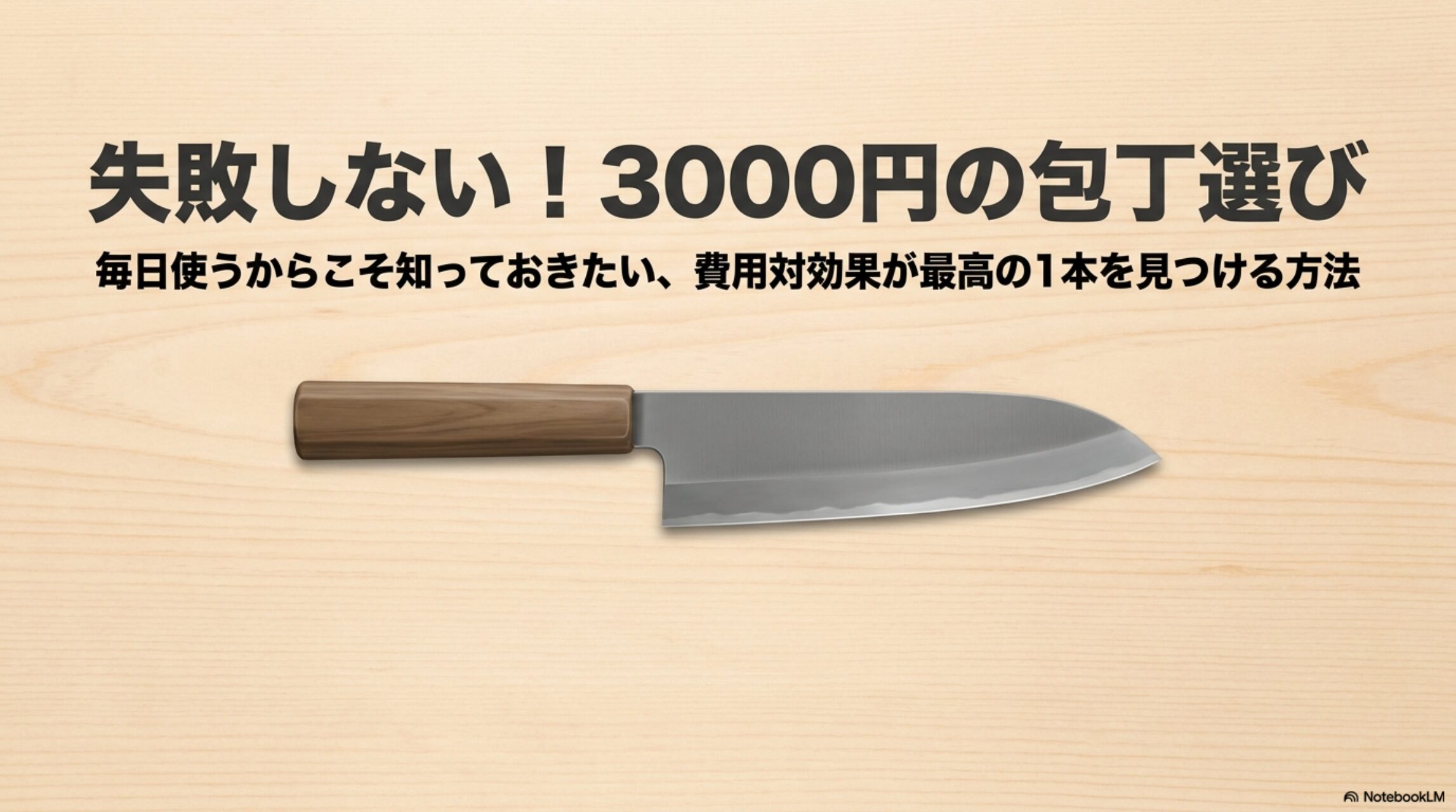 3000円の包丁を費用対効果で選ぶポイントを解説したメイン画像