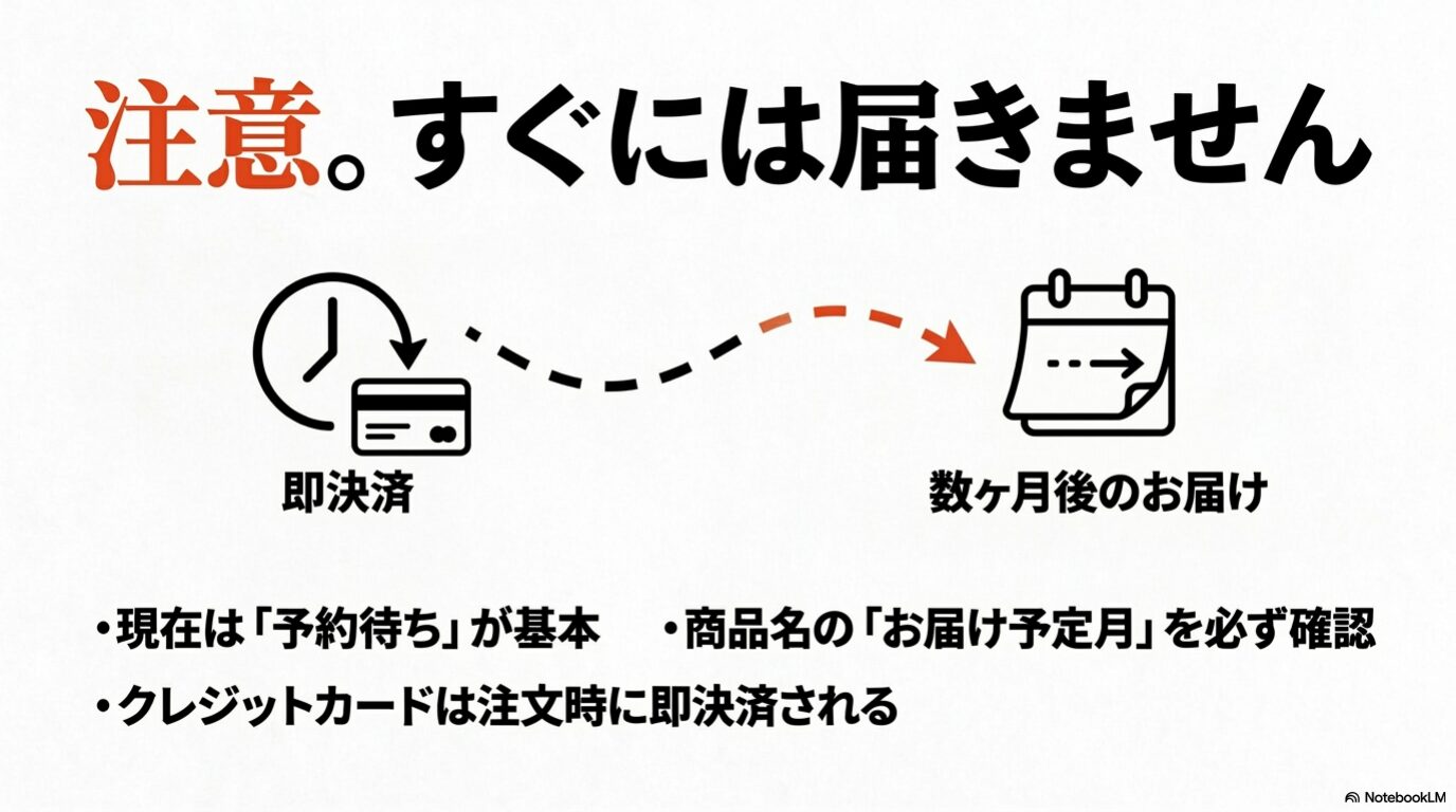 KISEKI包丁は予約待ちが基本で注文時決済とお届け予定月の確認が必要