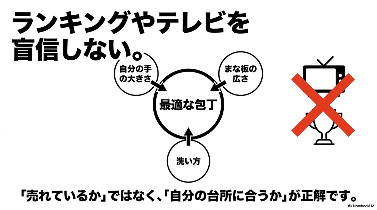 包丁ランキングより自分の手や料理に合うかを見ることが大切