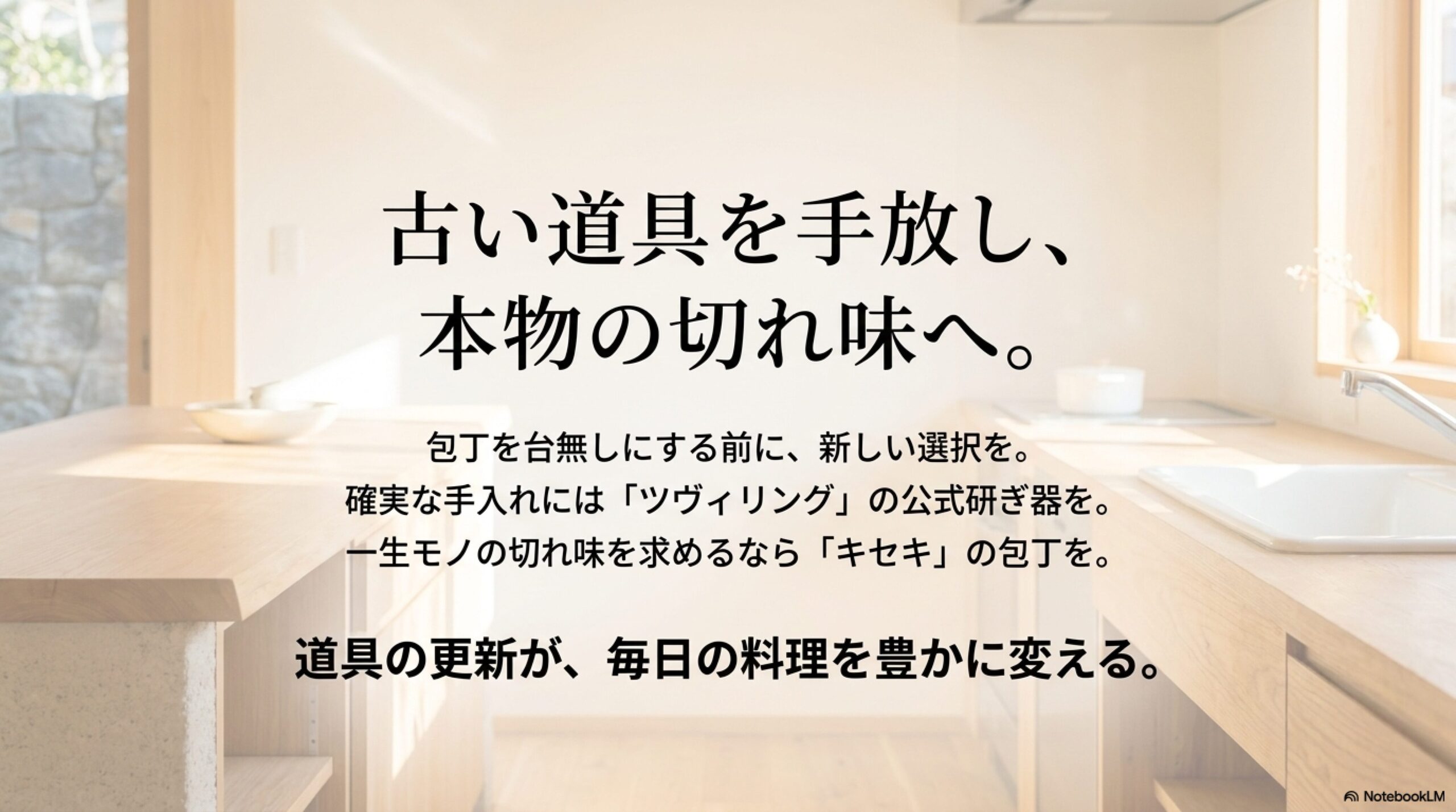 古い道具を手放し、ツヴィリングの公式研ぎ器やキセキの包丁へ更新