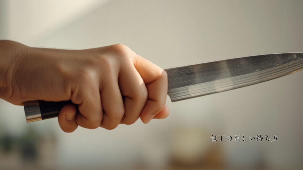 包丁の持ち方の基本と種類