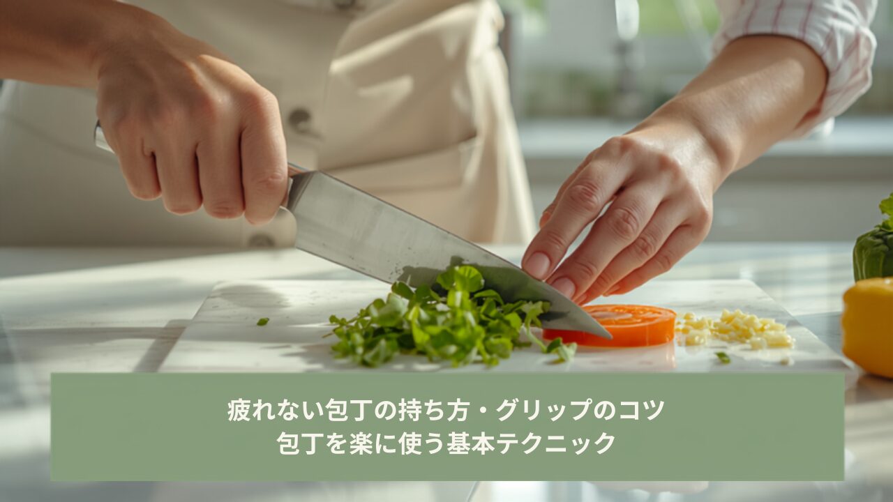 包丁の持ち方で疲れない使い方のコツ